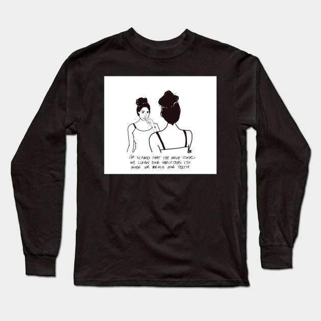 Intrusive thoughts Long Sleeve T-Shirt by LeadandBones